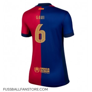 Barcelona Paez Gavi #6 Replik Heimtrikot Damen 2024-25 Kurzarm